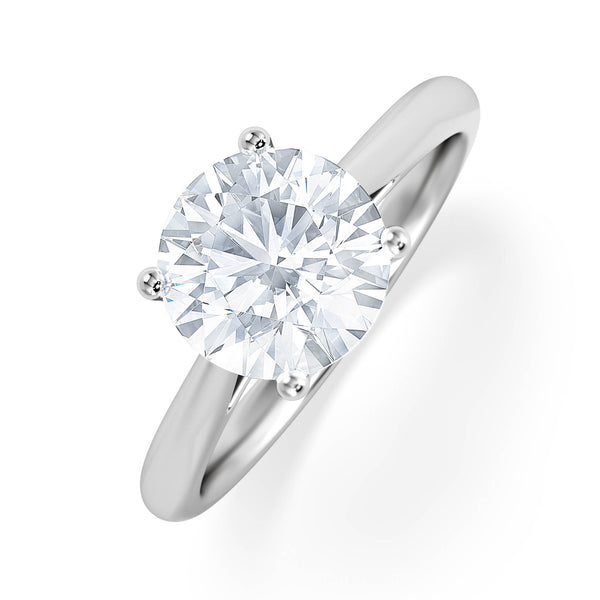 2 Carat Diamond Engagement Ring Elysia Lab F/VS1 IGI Certified Platinum